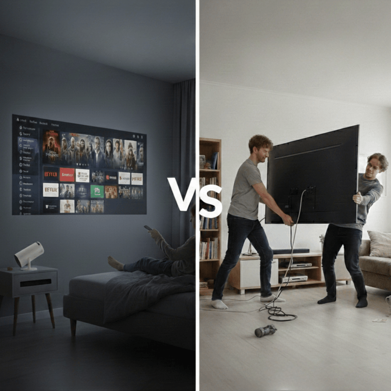 Beamer vs. TV: The Ultimate Upgrade for Your Bedroom - Lumistar