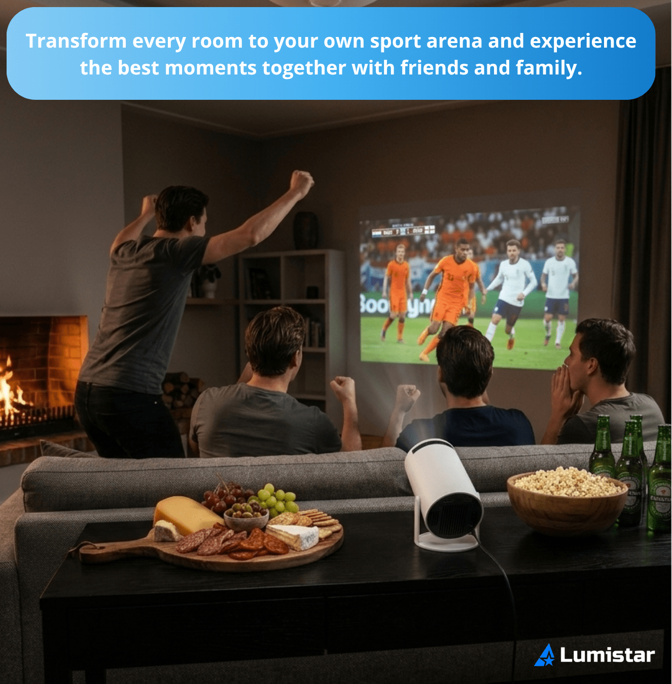 Lumistar Premium Mini Beamer - voetbal projectie