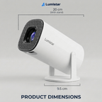 Lumistar Pro Mini Beamer afmetingen