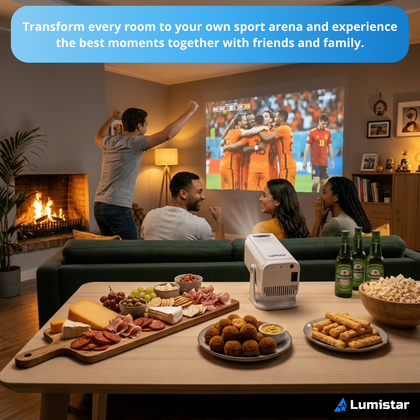 Lumistar Pro+ Mini Beamer voetbal projectie