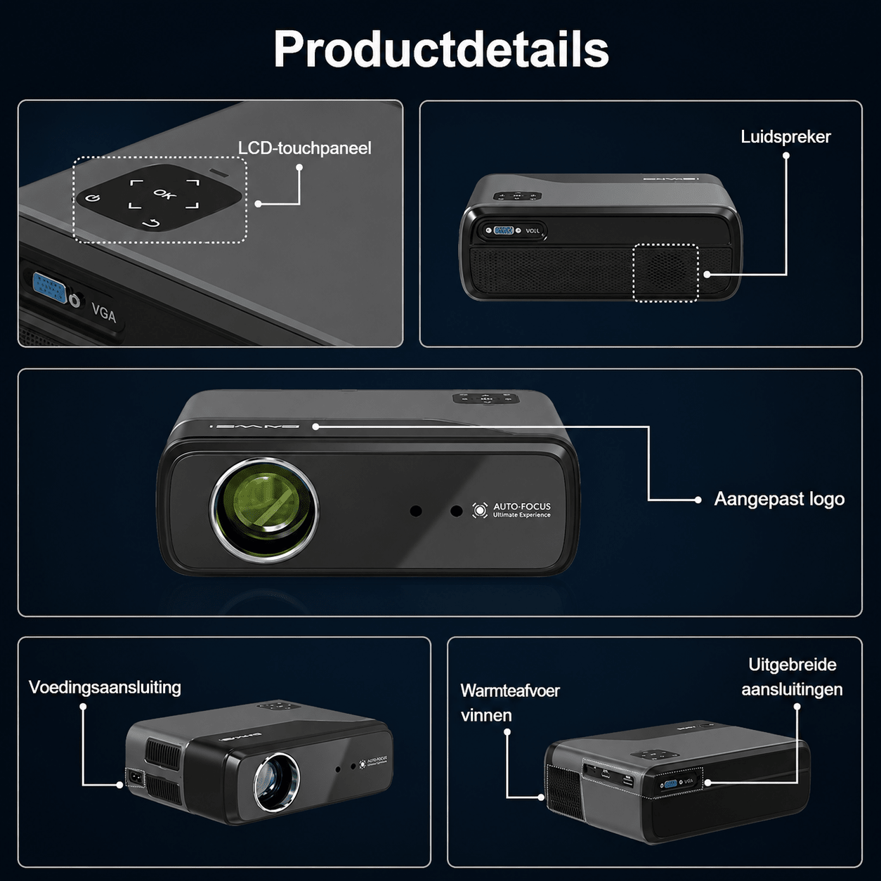 Lumistar A8 Google TV Beamer - De Ultieme Thuisbioscoop - Lumistar - beamer - Lumistar